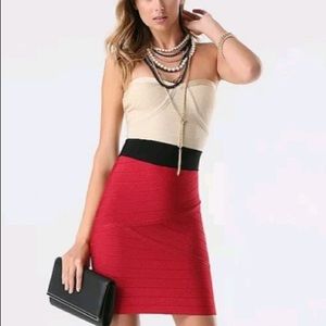 Bebe strapless dress